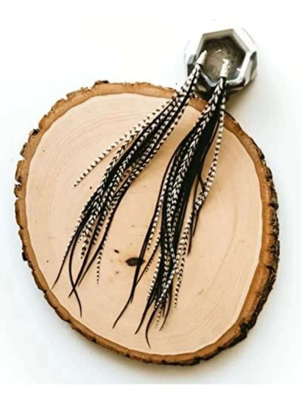 Handmade Bohemian Long Lightweight Feather Dangle Earrings for Women